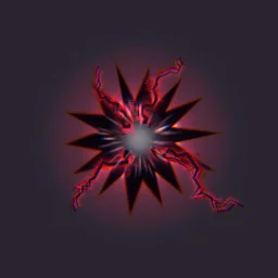 Black Lightning Impact particle effect