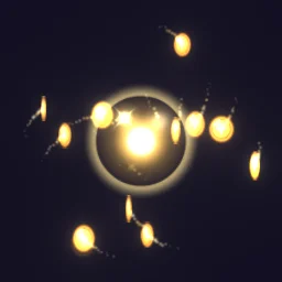 Coin Magnet Collect particle effect