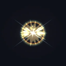 Sword Clash Sparks: A sword clash battle effect for action and fighting games: two steel blades sweep in and meet in a white-hot X glint, a starburst and a shock ring, throwing fans of hot metal sparks that arc down and bounce.