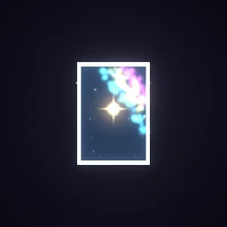 Holographic Card Shine particle effect