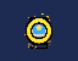 Pixel Card Flip particle effect