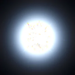 Planet shatter particle effect