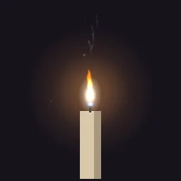 Candle Flame particle effect