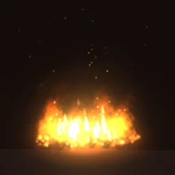 Forge Fire particle effect