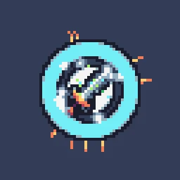 Pixel Crafting Success particle effect