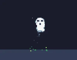 Pixel Ghost particle effect