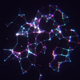 Efeito de partículas Rede Neural Cibernética