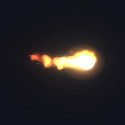 Shooting Fireball particle effect