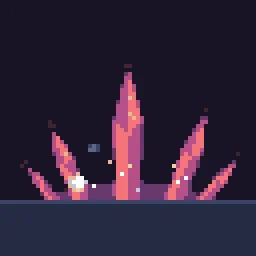 Crystal bloom particle effect