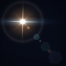 Efeito de partículas Lens Flare