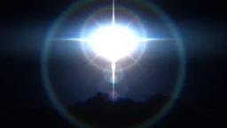 Efeito de partículas Varredura de flare de lente ao amanhecer