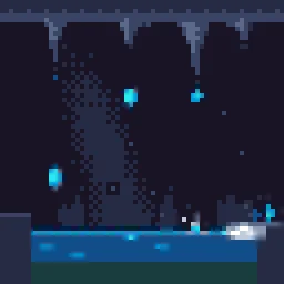 Cave drips particle effect