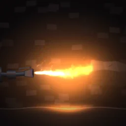 Flamethrower trap particle effect