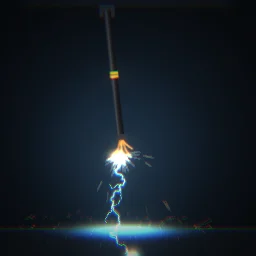 Live severed cable particle effect