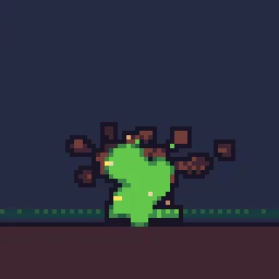 Zombie Spawn Pixel Art particle effect
