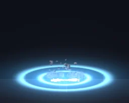 Superhero Landing particle effect