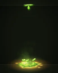 Corrosive drip particle effect