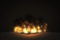 Oil slick fire particle effect