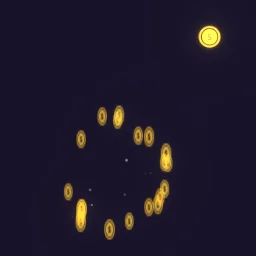 Coin Fly-In particle effect