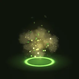 Pollen Mend particle effect