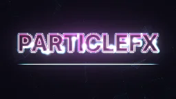 Efeito de partículas Revelação de Logo Neon
