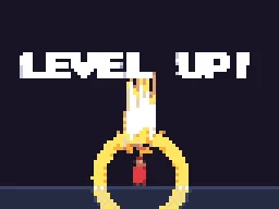 Pixel Level Up particle effect