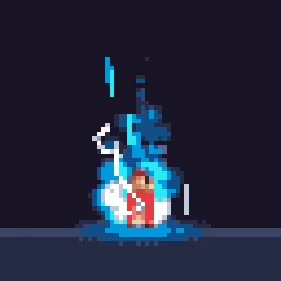Power-Up Aura particle effect