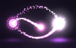 Pixel Art Arcane Missiles particle effect