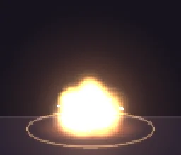 Pixel Art Barrel Explosion particle effect