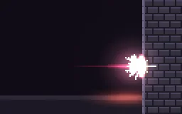 Pixel Art Energy Bullet Impact particle effect