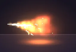 Pixel Art Fire Breath particle effect