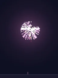 Pixel Art Firework Burst particle effect