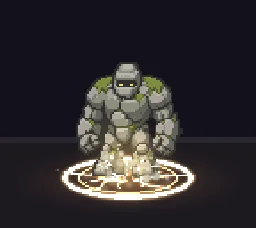 Pixel Art Ground Slam Shockwave particle effect