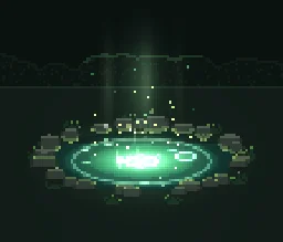 Pixel Art Healing Spring particle effect