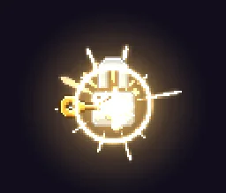 Pixel Art Key Unlock particle effect