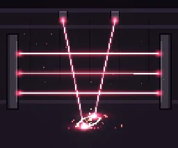 Pixel Art Laser Grid Trap particle effect