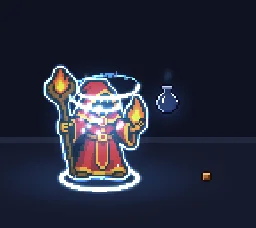 Pixel Art Mana Potion Drink particle effect