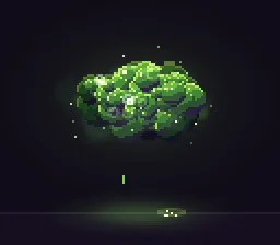 Pixel Art Poison Cloud particle effect