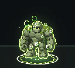 Pixel Art Poison Status particle effect
