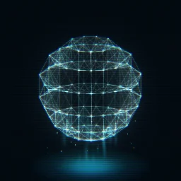 Efeito de partículas Globo de Dados Holográfico