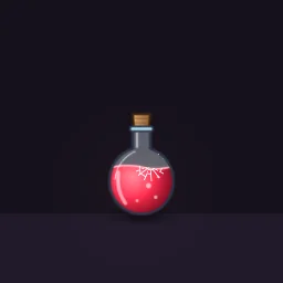 Efeito de partículas Frasco de Poção Quebrando