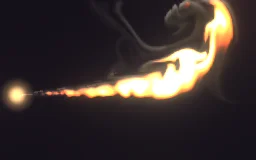 Flamethrower Stream particle effect