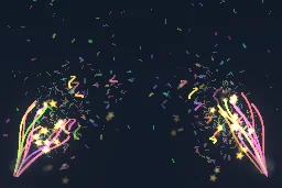 Finish Line Confetti particle effect