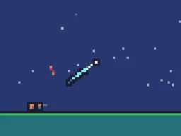 Pixel Home Run particle effect
