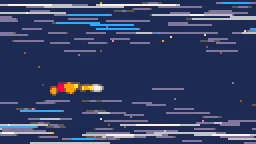 Pixel Speed Lines particle effect