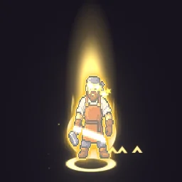 Character Level Up particle effect