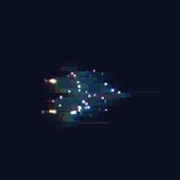 Digital Derez particle effect