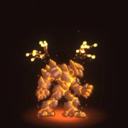 Magma Eruption particle effect