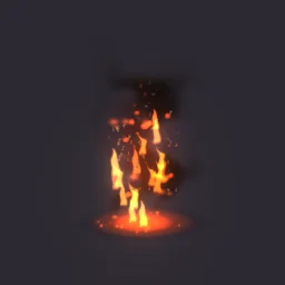 Burned Status particle effect