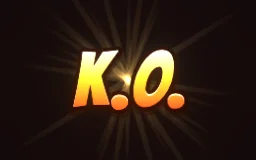 K.O. Slam Text particle effect